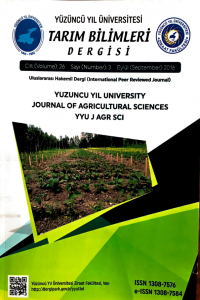 Yüzüncü Yıl Üniversitesi Tarım Bilimleri Dergisi